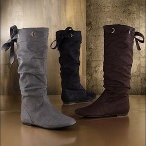 Madden Girl Back-tie slouchy boot